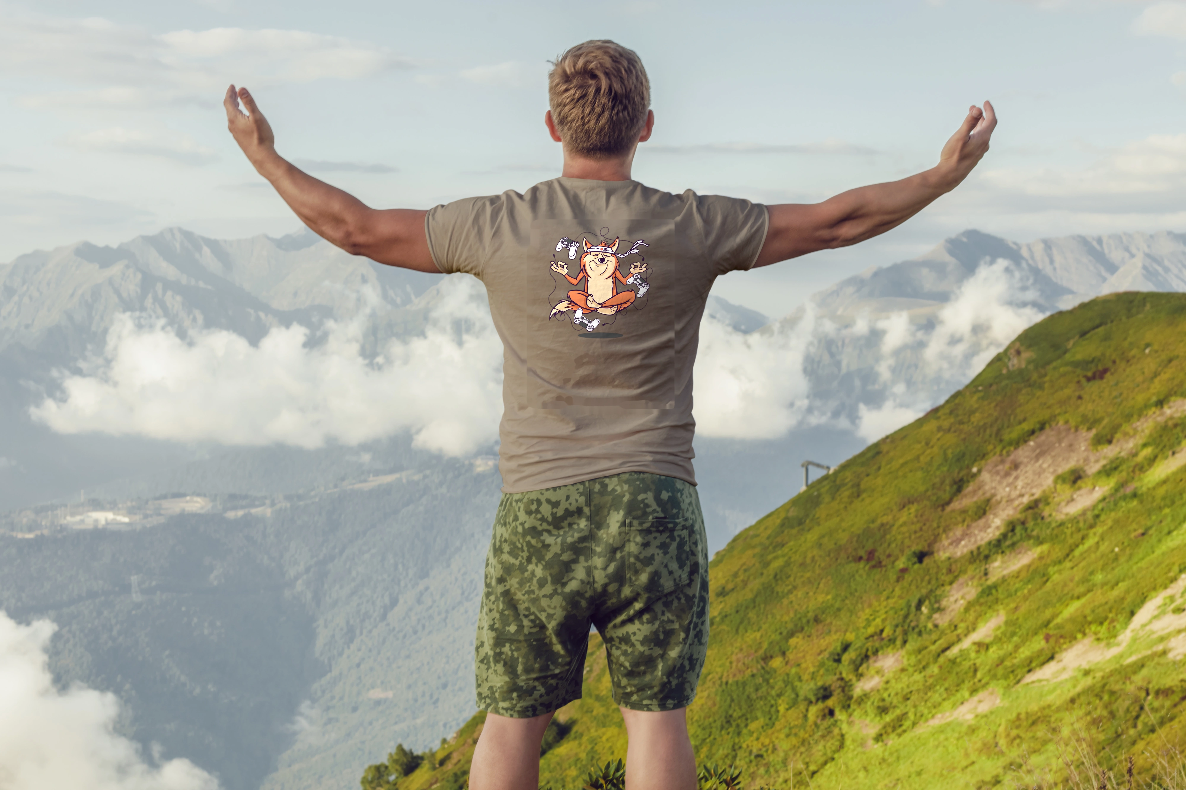 תצוגה חלופית של חולצה כלב יוגה