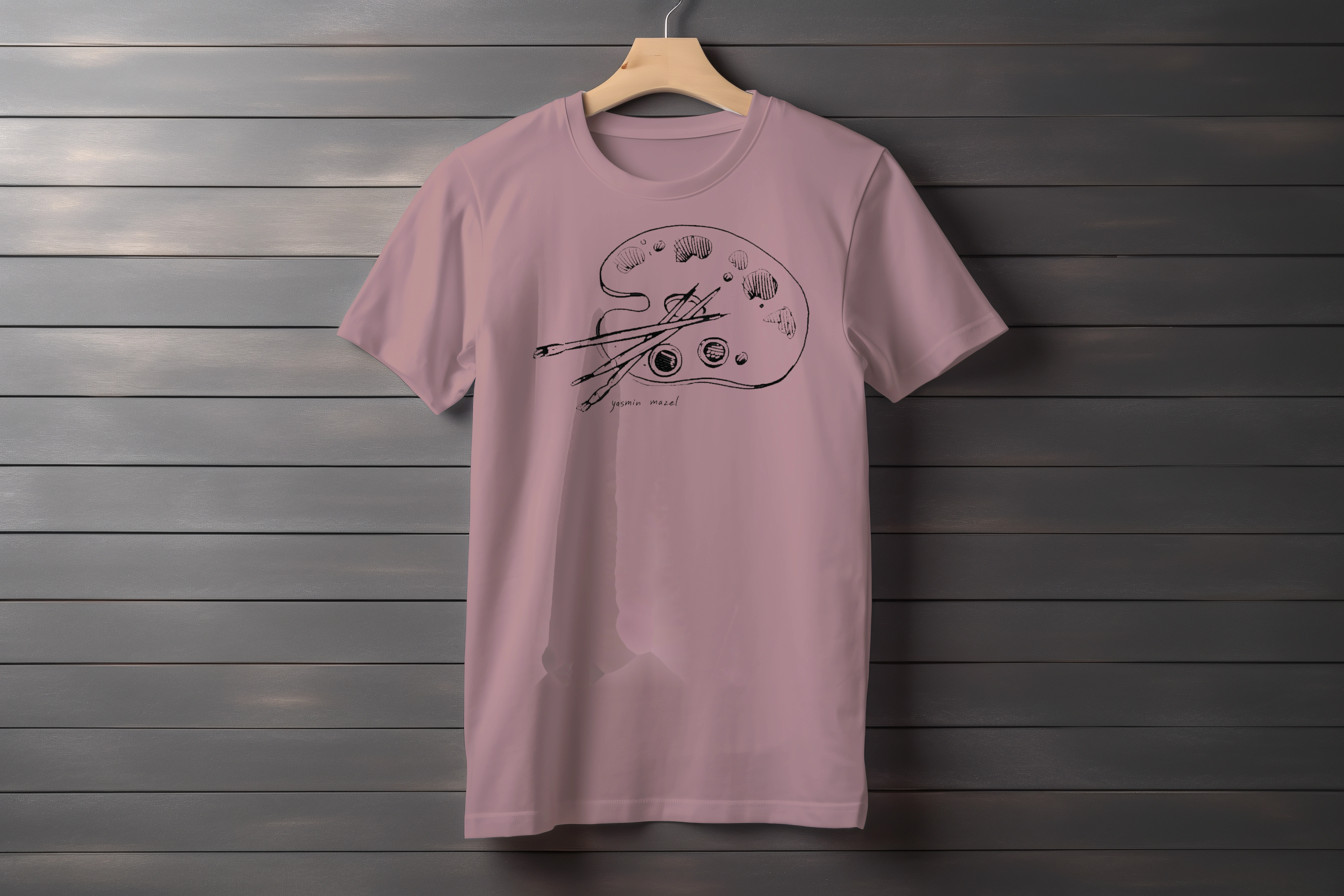 תצוגה חלופית של חולצה צבעי שמן