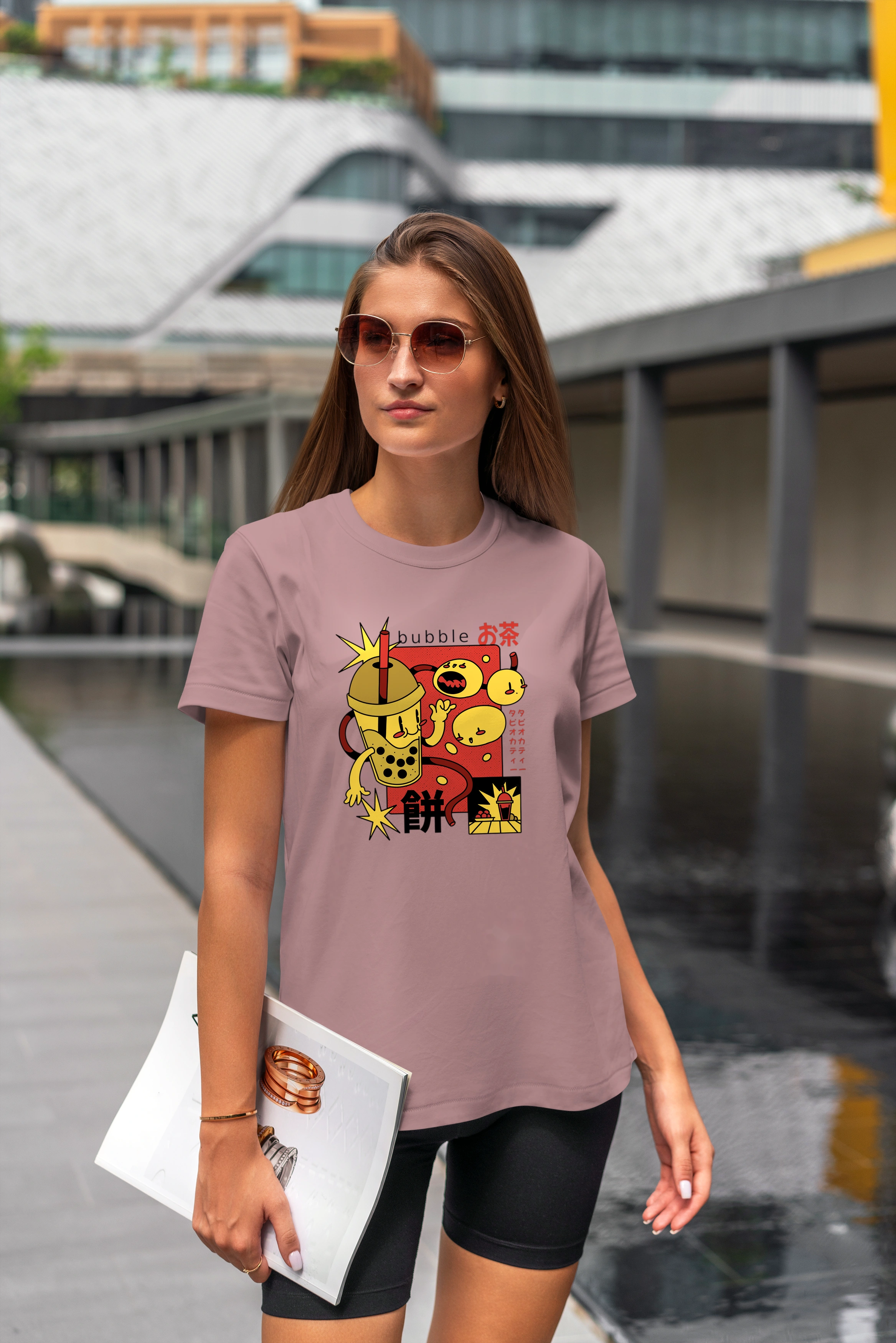 תצוגה חלופית של חולצה bubble tea