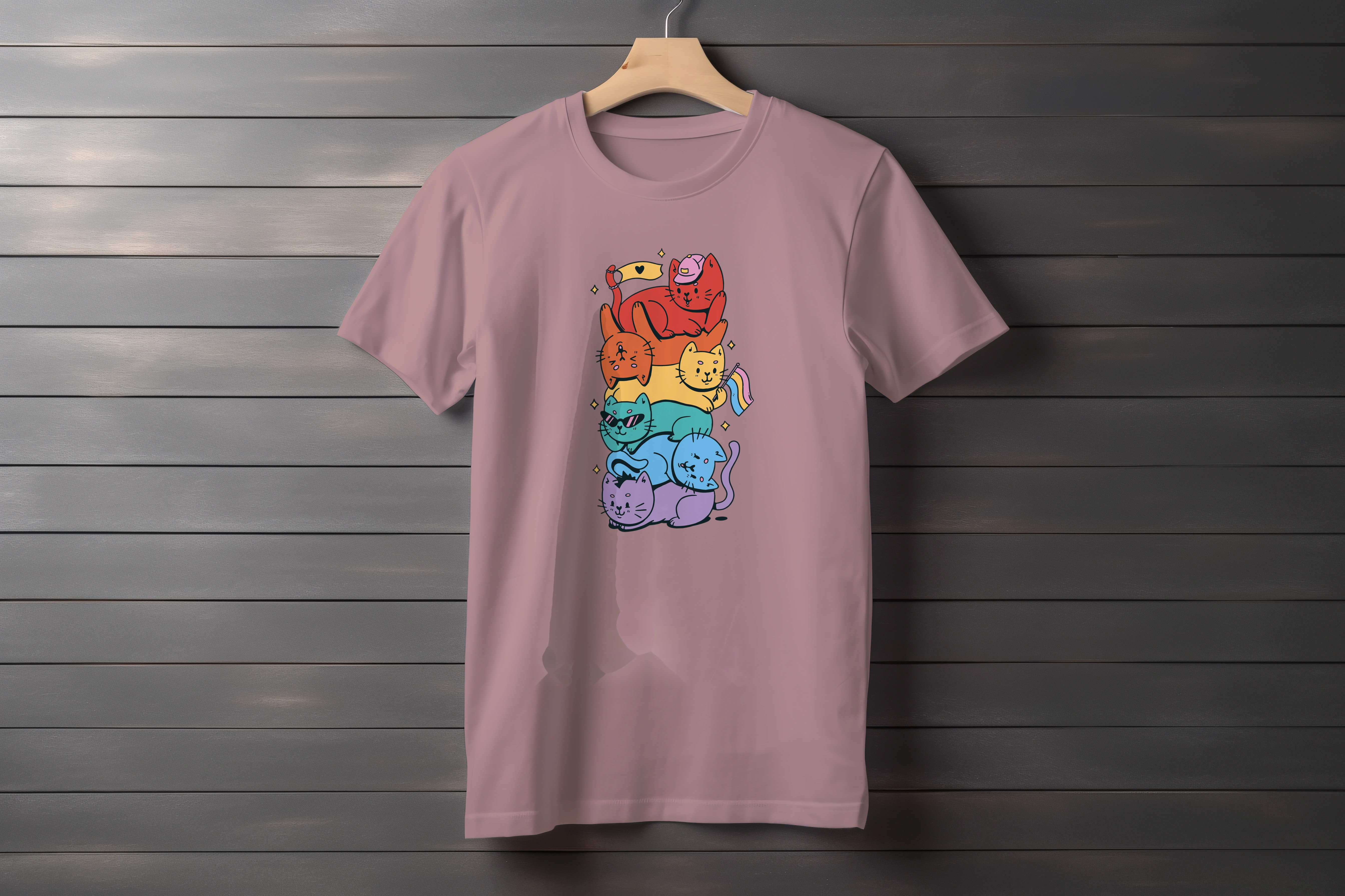 חולצה pride cats