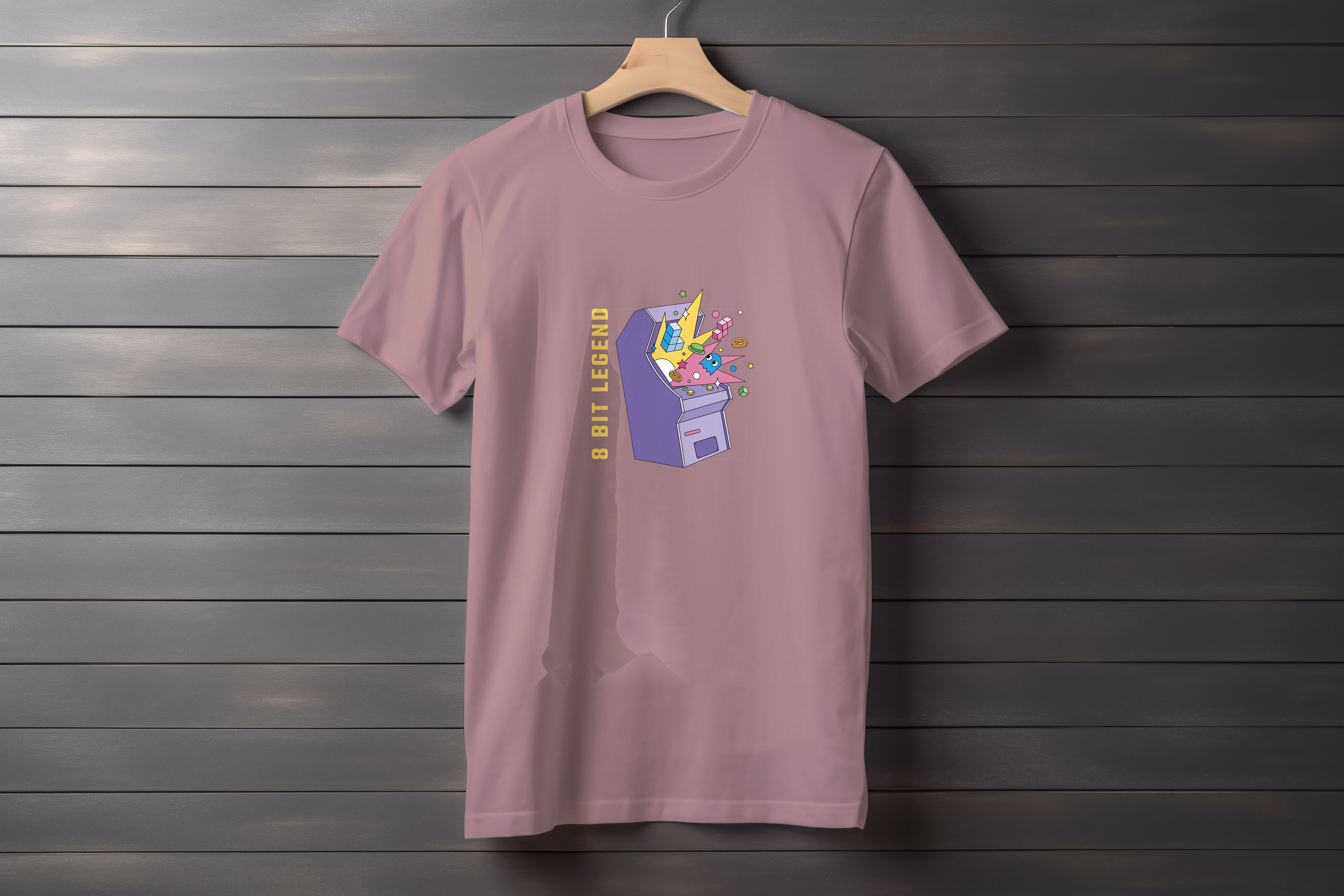 חולצה מכונת משחקים רטרו