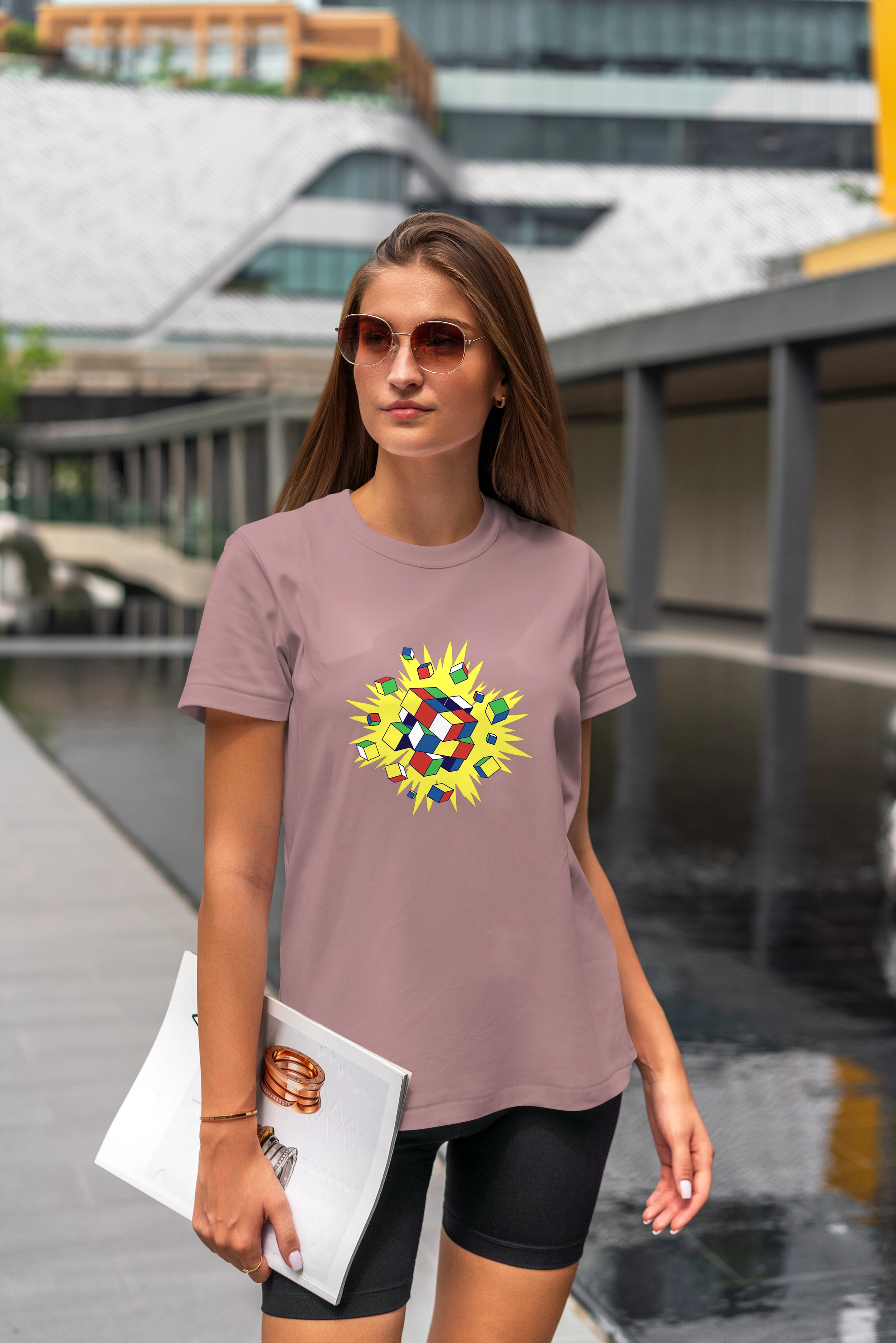 תצוגה חלופית של חולצה קובייה הונגרית מתפוצצת