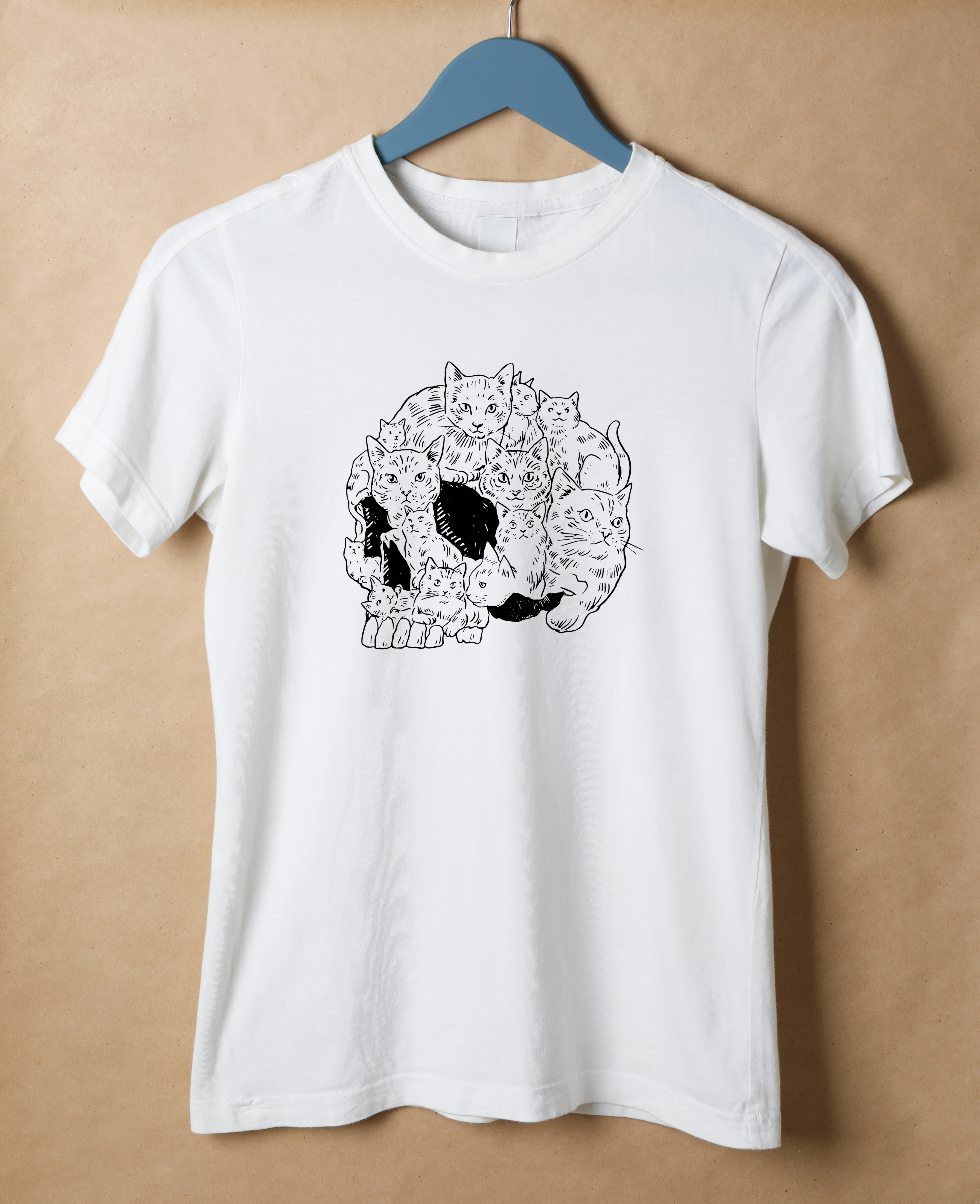 חולצה גולגולת חתולים