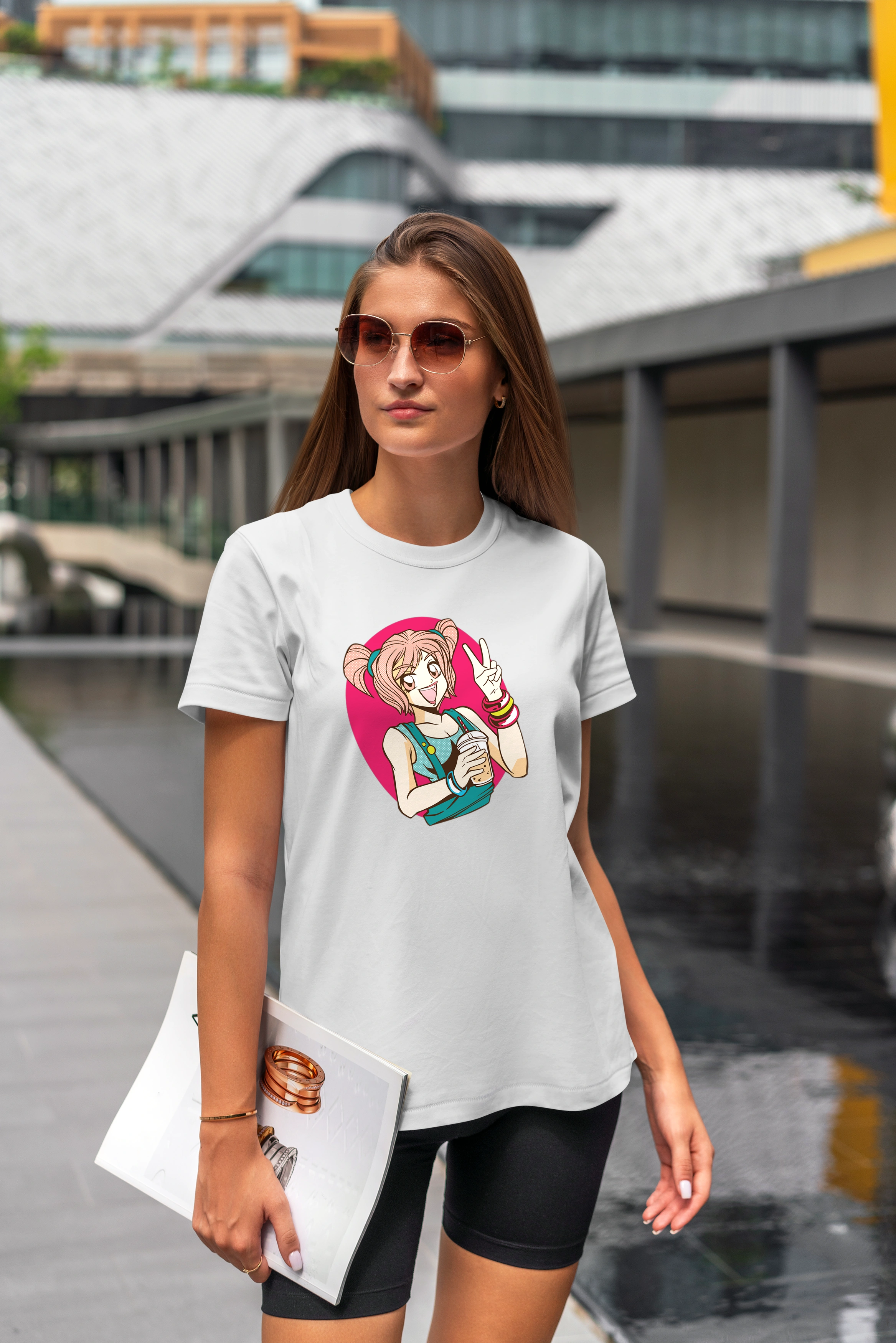 תצוגה חלופית של חולצה אנימה תה