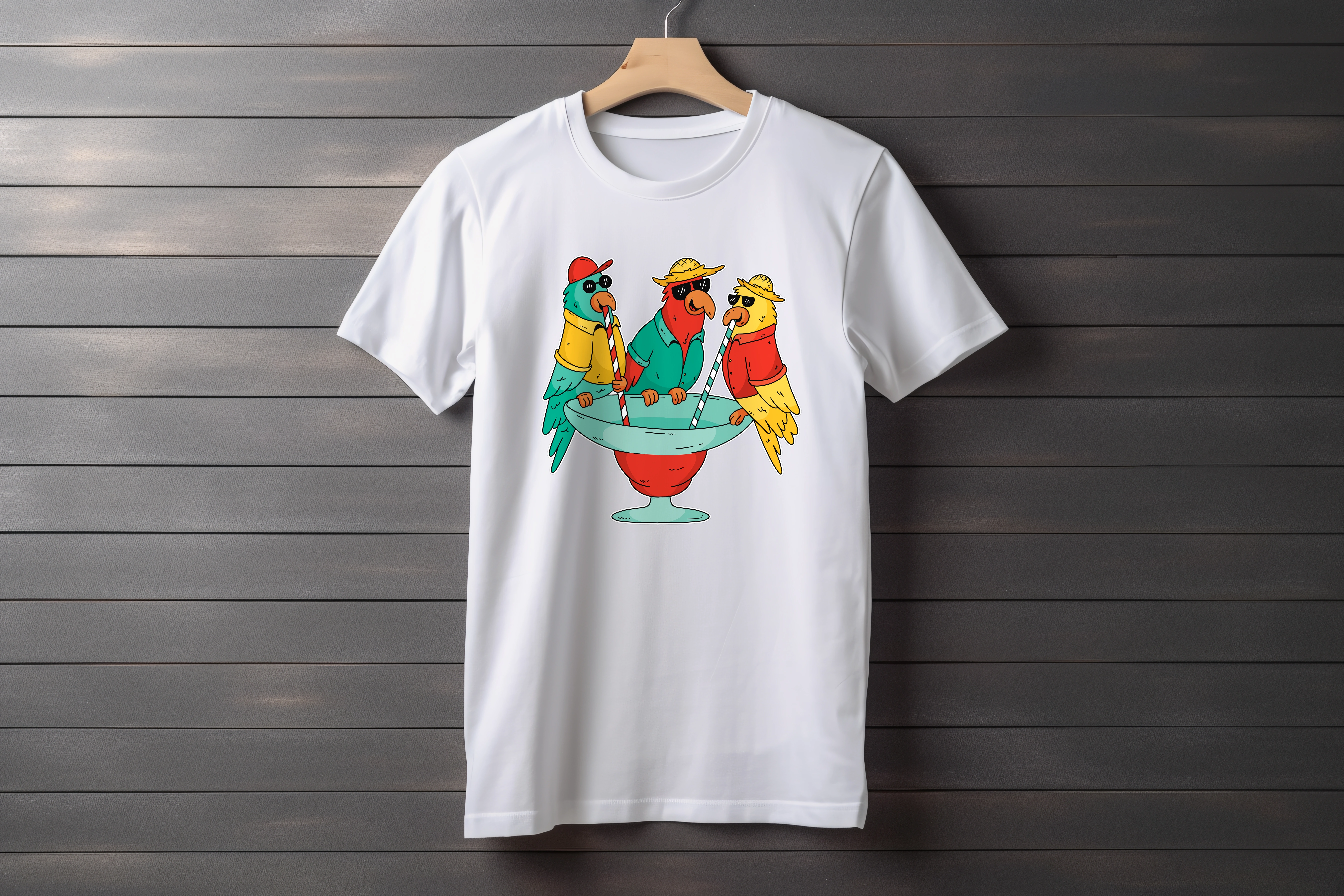 חולצה קוקטייל תוכי