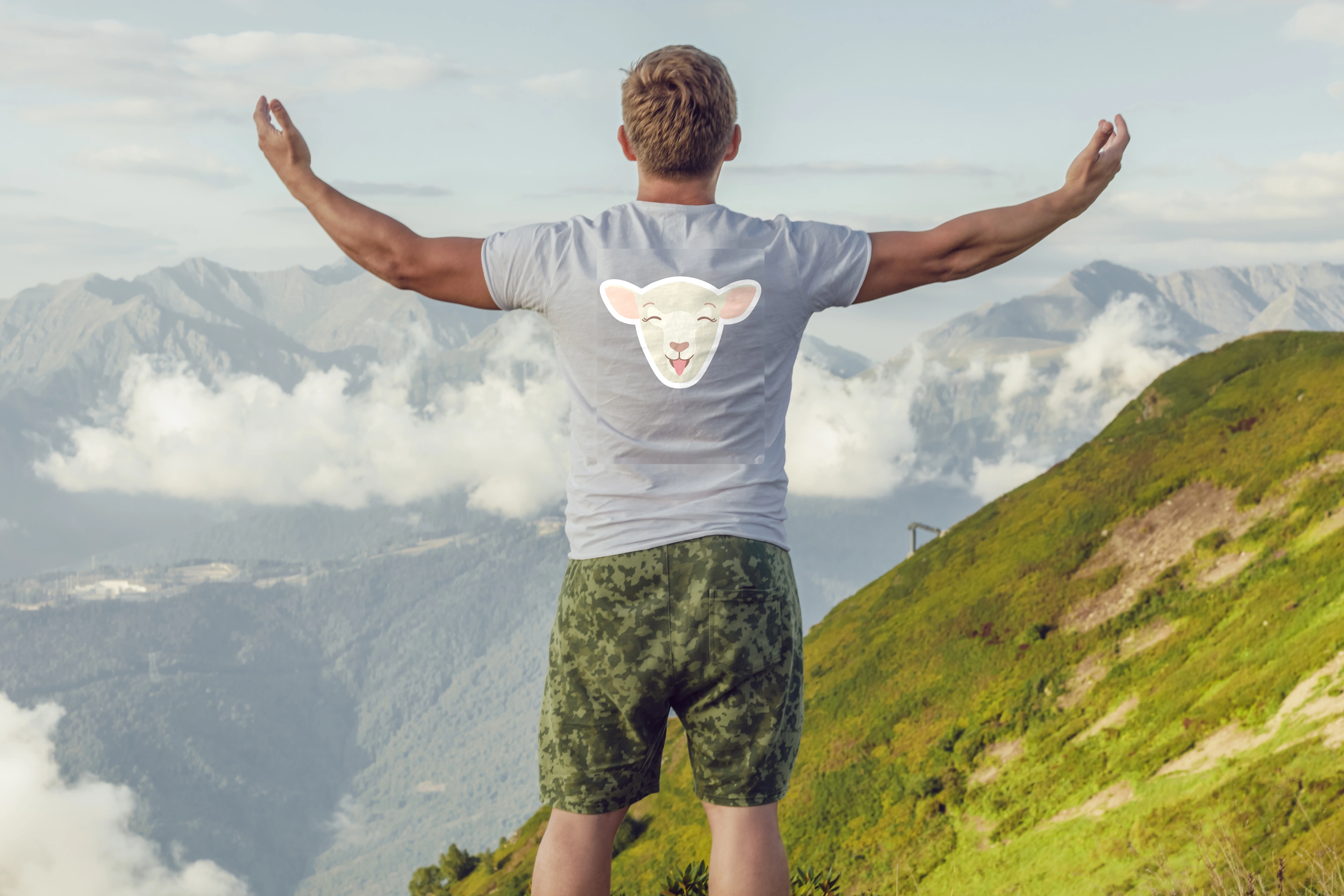 חולצה כבשה שמחה