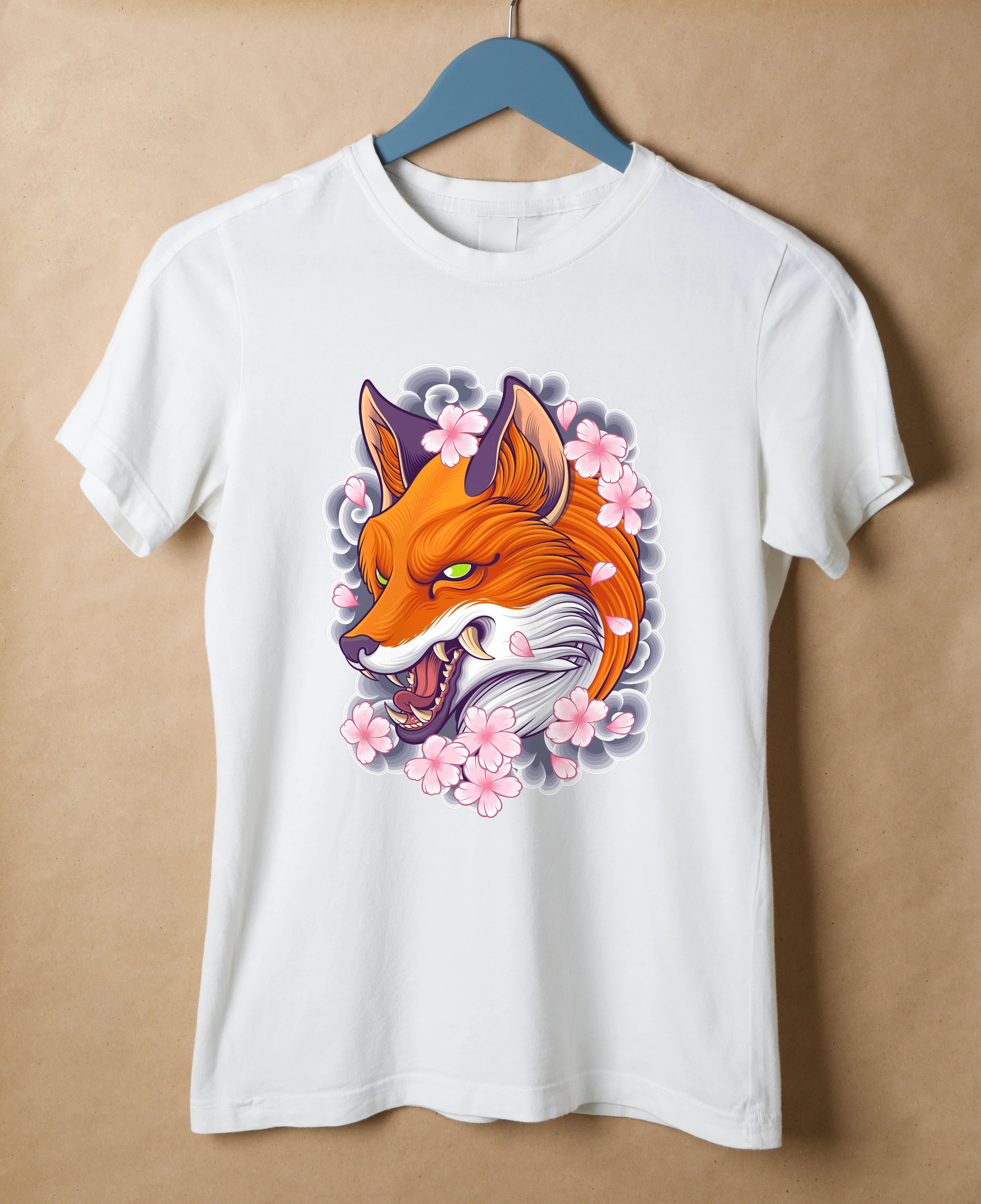 חולצה קעקוע שועל